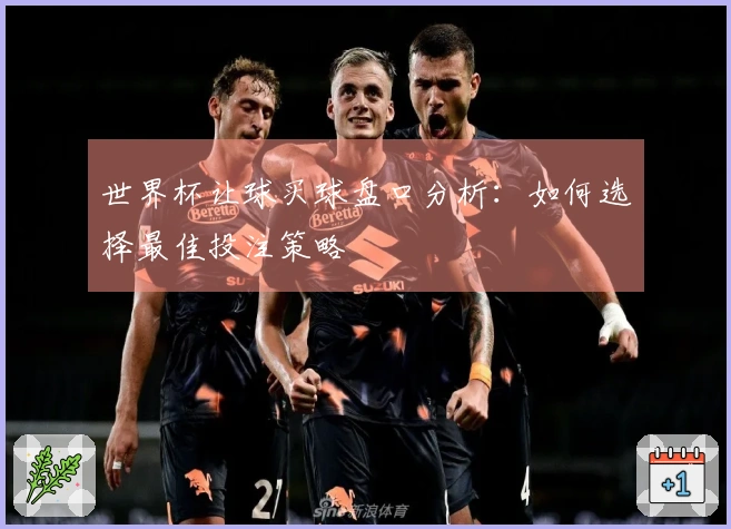 世界杯让球买球盘口分析：如何选择最佳投注策略
